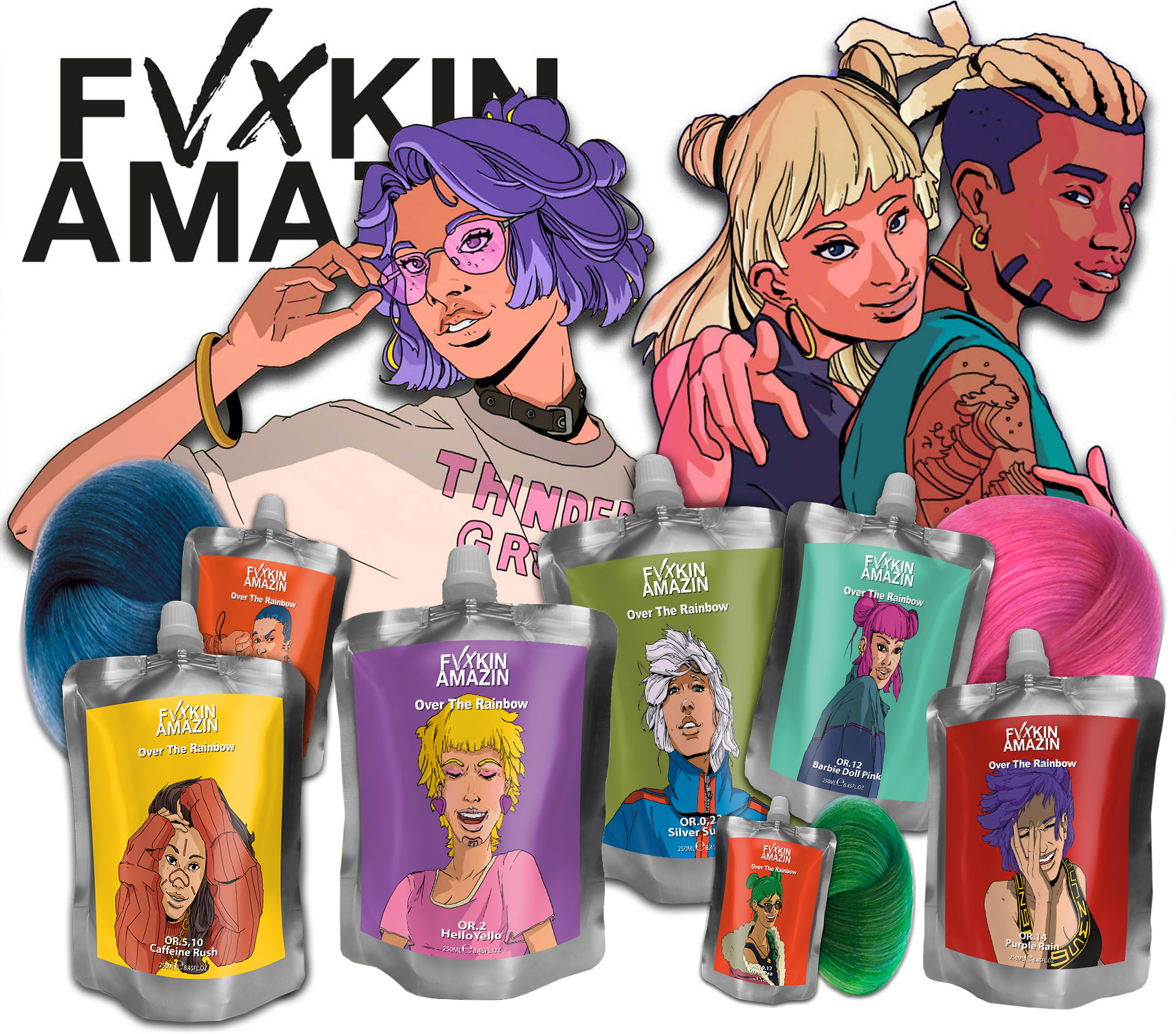 Over The Rainbow - Haarfarbmasken