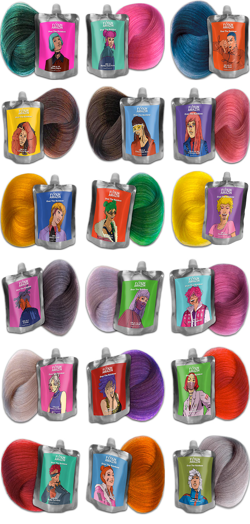 Over The Rainbow - Haarfarbmasken